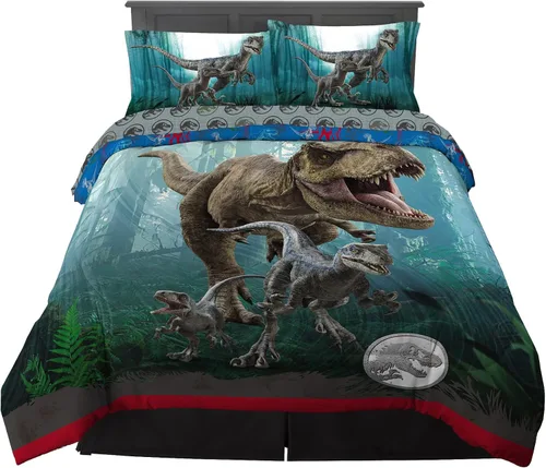 Miniatura 48 de Franco - Juego de ropa de cama coleccionable Nintendo Donkey Kong, 5 piezas, edredón reversible supersuave y juego de sábanas con funda, tamaño Rojo