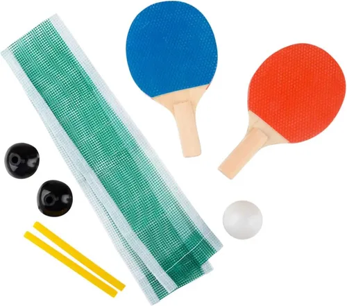 Miniatura 3 de Mini juego de ping pong, tenis de mesa, 2 paletas, pelota de ping pong y red, juguete cardado individualmente para mayores de 8 años