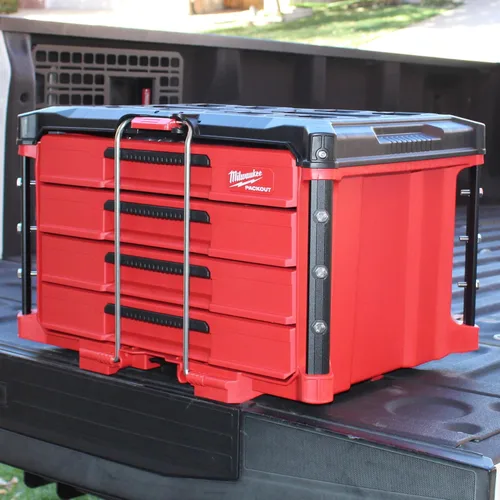Miniatura 3 de Alpha Engineered Rieles de reemplazo roscados Packout - 10.4" (265mm) Compatibles con las cajas de herramientas de cajón Milwaukee Packout Negro