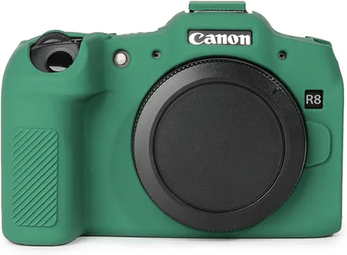 Rieibi Funda protectora de silicona suave para cámara Canon EOS R8 EOSR8, funda ligera para cámara EOS R8 - Verde