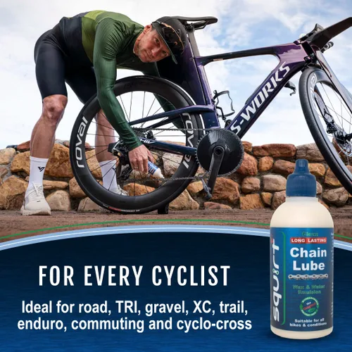 Miniatura 3 de Squirt Lubricante para Cadena de Bicicleta (14.8 ml, Pack de 6) – Lubricante de Larga Duración para Todas las Cadenas de Bicicleta – Lubricante