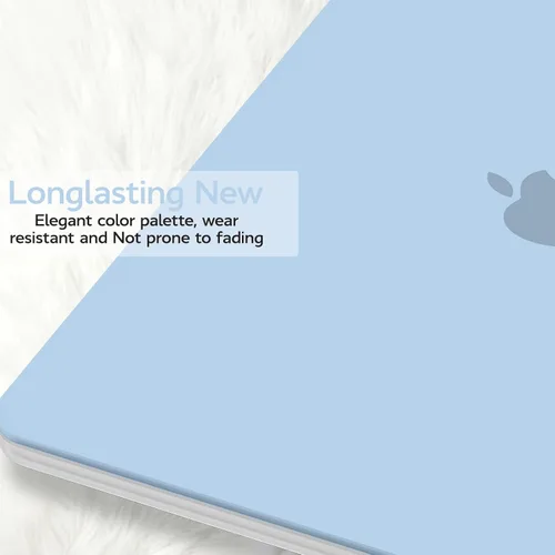 Miniatura 3 de Anban Funda compatible con MacBook Air de 13 pulgadas M1 2022 2021 2020 2019 2018 versión A2337 A2179 A1932 Touch ID, funda rígida de plástico mate