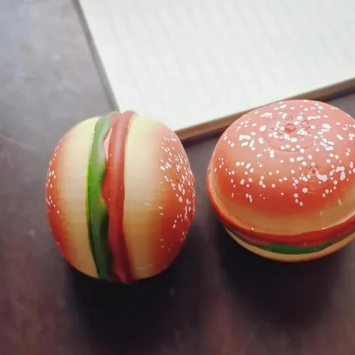Miniatura 4 de Hamburger Stress Toys - Juguetes para apretar hamburguesas, juguetes elásticos para hamburguesas, juguetes novedosos y divertidos para aliviar