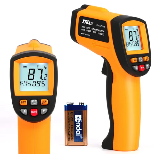 Miniatura 11 de Termómetro infrarrojo para pistola de temperatura, termómetro digital láser infrarrojo sin contacto, pistola de temperatura, termómetro IR