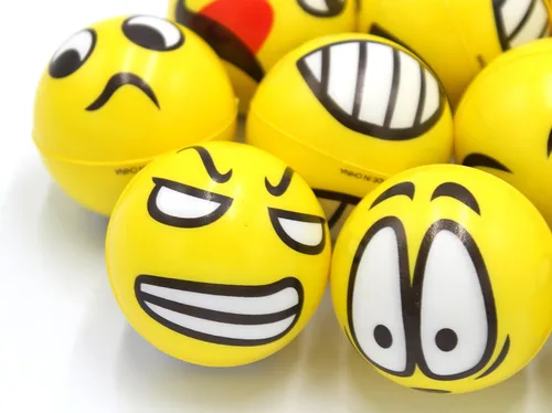 Miniatura 2 de Juego de 12 bolas de estrés divertidas para la cara, lindas bolas para aliviar el estrés de la mano, muñeca, para niños y adultos, en la escuela u