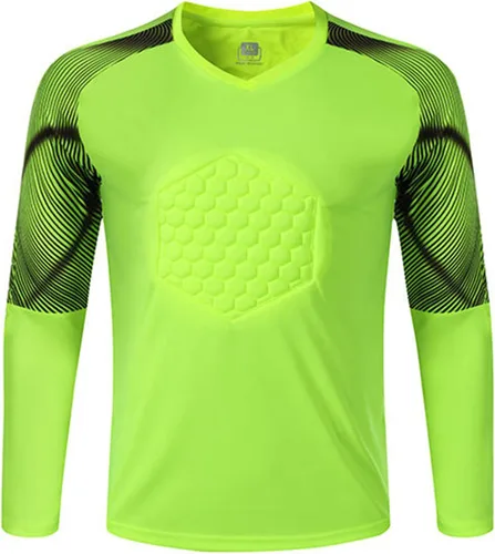 Miniatura 25 de TiaoBug Kids Boys Gladiator Goalkeeper Jersey Padded Goalie Shirt Soccer Jersey Sports Team Training Uniforms