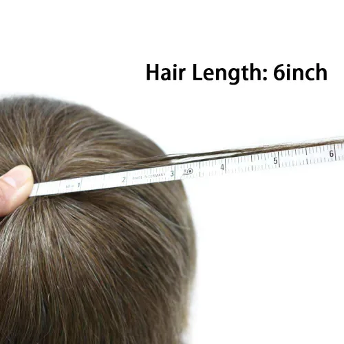 Miniatura 169 de Sistema de repuesto de cabello humano europeo con encaje frontal suizo para hombre, tupé para hombre, pieza de cabello, nudo blanqueado, línea #17
