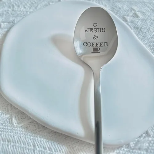 Miniatura 2 de Jesús y cuchara de café regalos para mujeres y hombres, regalo para los amantes del café, regalo para papá, abuela, regalos cristianos