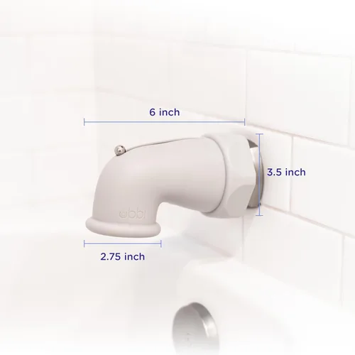 Miniatura 2 de Ubbi Cubierta de seguridad para grifo de bañera para bebé o niño pequeño, color gris