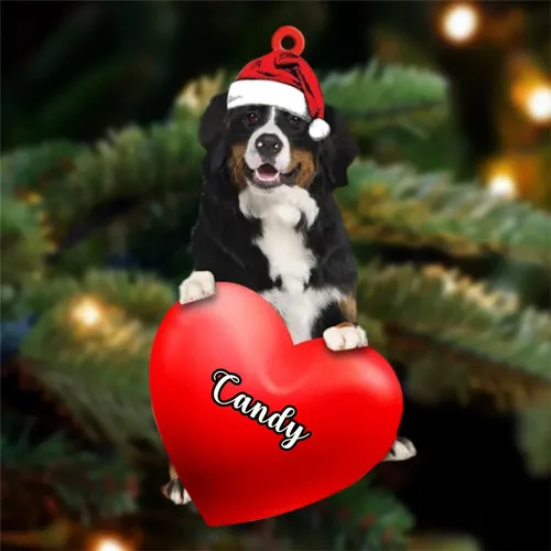 Miniatura 52 de Adornos de Navidad personalizados para perros, nombre personalizado, adorno de Malamute de Alaska, adornos acrílicos, regalos de Navidad, amantes