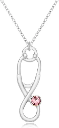 Estetoscopio Caduceus Doctor Enfermera Encanto Bangle Pulseras para RN graduación regalo