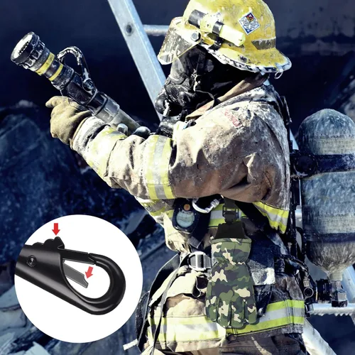 Miniatura 4 de Yingzhao 2 Pieces Firefighter Glove Clip for Work Safety Glove Holder Strap Belt Clip for Work Firefighter Rescue