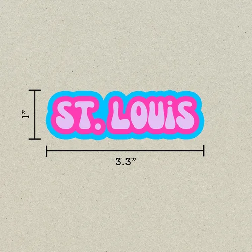 Miniatura 2 de St. Louis - Adhesivo de viaje, varios colores, vinilo para botella de agua para laptop, Lugares en los que he estado, calcomanía de equipaje