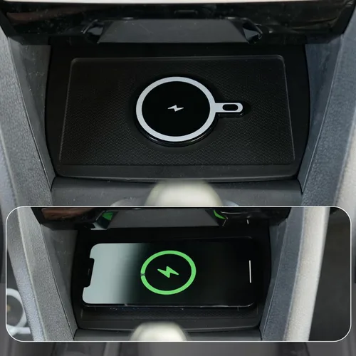 Miniatura 5 de Xipoo Almohadilla de carga inalámbrica compatible con Honda Civic 2016-2021, cargador inalámbrico magnético para automóvil, bandeja de carga rápida