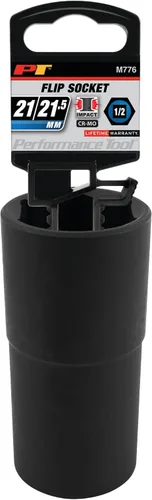 Miniatura 2 de Performance Tool M776 - Llave de impacto reversible de 1/2 pulgada de 21/21.5 mm - Herramienta de servicio pesado para mecánicos eficientes