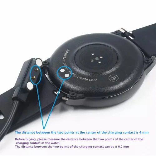 Miniatura 3 de Cargador universal magnético para reloj inteligente, accesorios de reloj inteligente de 2 pines de 0.157 in, cable de cargador magnético de repuesto