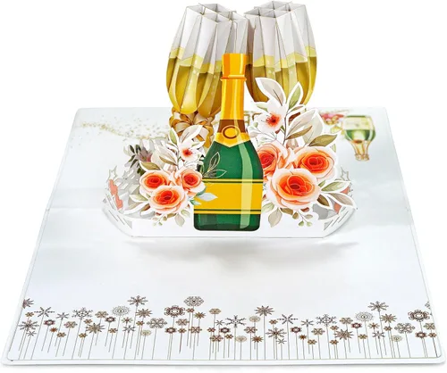 Miniatura 7 de CUTPOPUP - Tarjetas de aniversario desplegables, tarjeta de aniversario de boda 3D para él, esposa, marido, mamá, papá, tarjeta de cumpleaños, día