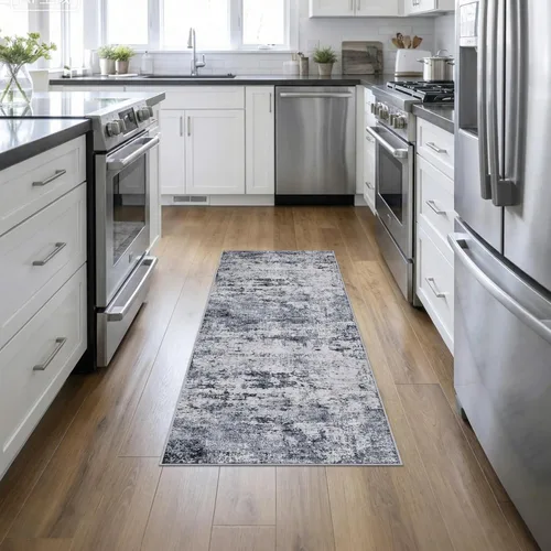 Miniatura 44 de Alfombra lavable de 2 x 3 pulgadas, alfombra de entrada: lavable, moderna, abstracta, suave, fina, antideslizante, resistente a las manchas