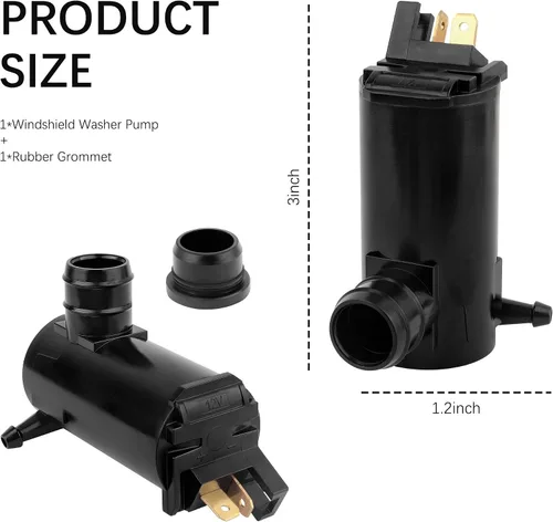 Miniatura 2 de Repuesto de bomba de limpiaparabrisas OEM#38512SC4673,38512SC4672 con ojal, bomba de limpiaparabrisas compatible con Suzuki Acura Honda, bomba