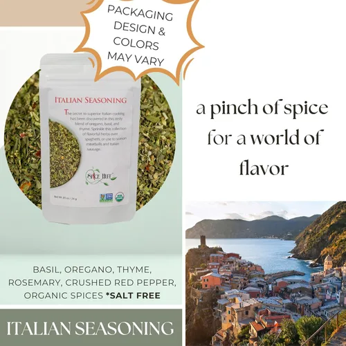 Miniatura 4 de Mezcla de condimentos italianos orgánicos, sin sal, mezcla de hierbas sabrosas y especias para un auténtico sabor italiano, hierbas mediterráneas