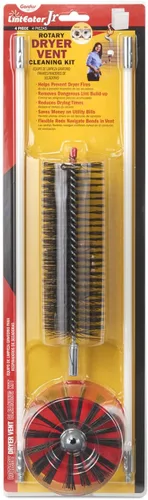 Miniatura 8 de Kit de limpieza para conductos de ventilación de secadora - Gardus RLE202 LintEater, kit limpiador rotatorio para ventilación de secadora, elimina