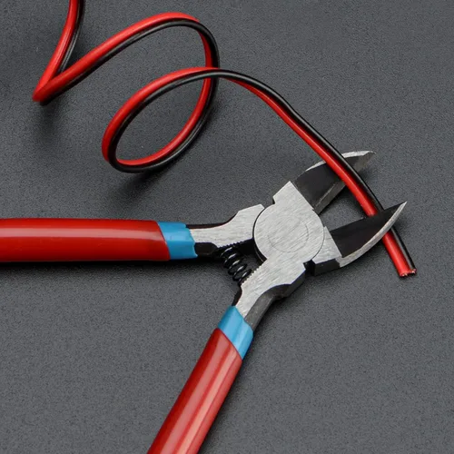 Miniatura 7 de iCrimp PL2100 - Cortador diagonal, alicates de corte lateral de 5 pulgadas, alicates electrónicos con punta para terminales enrollados, cables