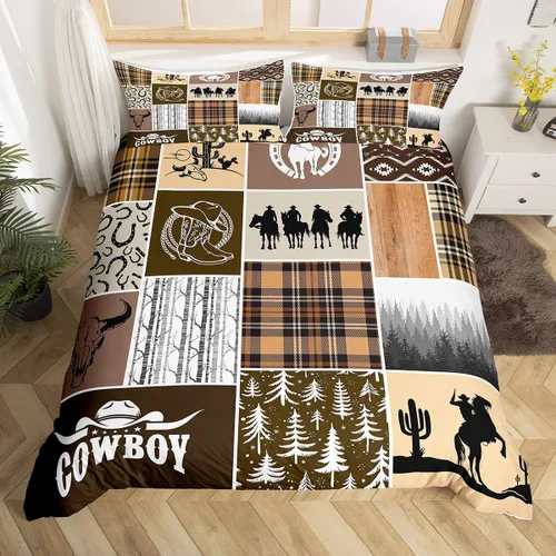 Miniatura 17 de Manfei Juego de funda de edredón de pingüino de dibujos animados para niños, tamaño King, bonito juego de ropa de cama de animales de poste ártico