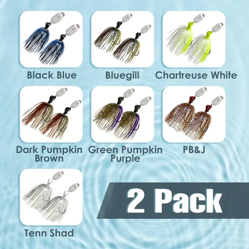 Miniatura 6 de Reaction Tackle Cabezales de plantilla de hoja rompedora de tungsteno para pesca, paquete de 2 plantillas de pesca para lubinas grandes y pequeñas
