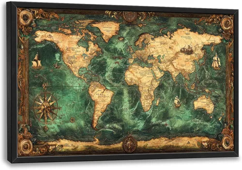 Miniatura 131 de Cuadros Grandes Enmarcados Arte de Pared para Sala de Estar, Lobos del Bosque Decoración de Pared de Gran Tamaño Lobo Animal Impresión en Lienzo