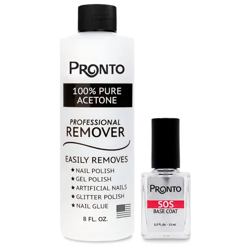 Miniatura 15 de Pronto - Acetona 100 % pura, removedor de esmalte de uñas rápido y profesional, para uñas naturales, gel, acrílicas, esculpidas (8 onzas líquidas)