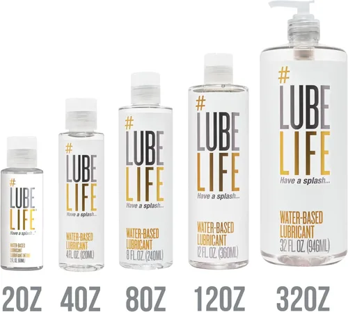 Miniatura 7 de LubeLife Lubricante a base de agua - Lubricante personal para hombres, mujeres y parejas, tamaño de viaje, no mancha, fácil de limpiar, seguro