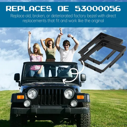 Miniatura 4 de TonGass Paquete de 2 biseles de cambio de transmisión manual compatibles con Jeep Cherokee/Wrangler, color negro