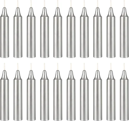 Miniatura 7 de Mega Candles 10 piezas Velas Cónicas Mini Exquisitas de Colores Surtidos Sin Aroma, 4 Pulgadas de Alto x 3/4 Pulgadas de Diámetro, Campanillas