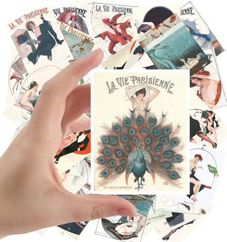 Miniatura 10 de Pegatinas grandes (24 piezas 2.5"x3.5") Vampirella Vintage Fantasy Pinup Comic obras de arte Trece