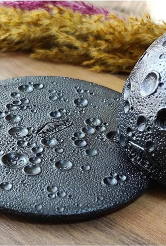 Miniatura 5 de Soporte de incienso, quemador de incienso con cono de reflujo de cara de luna llena, regalo, soporte de incienso, cama de incienso de diseño Negro