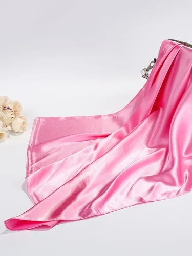 Miniatura 7 de SATINIOR Bufanda de gasa con cuello cuadrado, pañuelo retro con cinta de satén para mujer
