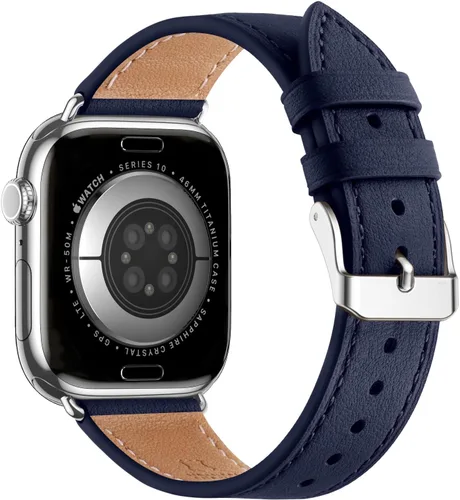 Miniatura 11 de Bestig - Correa compatible para Apple Watch de 38mm, 40mm, correa de repuesto de cuero genuino para iWatch Series 6, SE, 5, 4, 3, 2, 1, Sports &