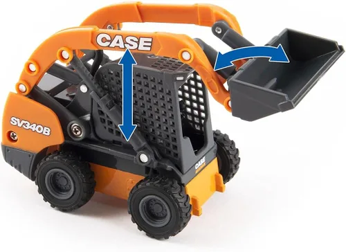 Miniatura 6 de Case IH 1/32 Big Farm Ram Dually Quad Cab con remolque Lowboy y cargadora Skidsteer Case SV340B 47155