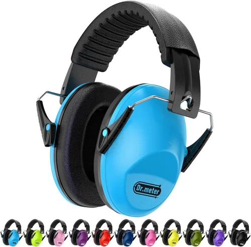 Miniatura 17 de Orejeras con cancelación de ruido del Dr.meter: auriculares con cancelación de ruido SNR27.4 con diadema ajustable, orejeras con protección auditiva