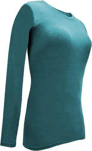 Miniatura 96 de Natural Uniforms Camiseta Under Scrub para mujer, cuello redondo, manga larga, paquete de 3, paquete múltiple de 3