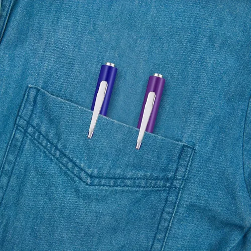 Miniatura 5 de Shimeyao Juego de 20 destornilladores de cabeza plana de bolsillo, pequeños destornilladores magnéticos de bolsillo, mini clips a granel, Multi