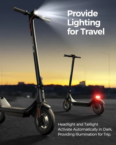 Miniatura 6 de MEGAWHEELS Electric Scooter,Electric Scooter Adults Teens,10in Pneumatic Tires,350/500/600W Motor,19/31 Miles Range,15.5mph E Scooter with Smart APP