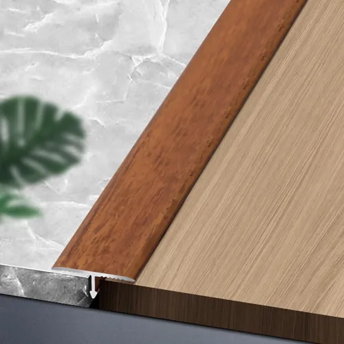 Miniatura 16 de Tiras de transición de moldeo en T de grano de madera, tiras de cubierta de umbral de aleación de aluminio, decoración de borde de alfombra a LVT