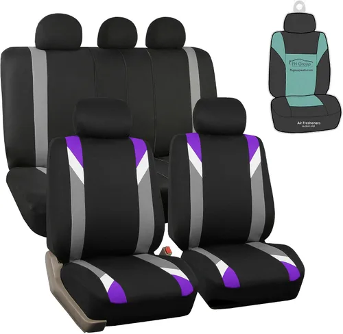 Miniatura 11 de Fundas para asientos modernos, bolsa de aire y Ready™ split de FH GROUP FH-FB033115, para la mayoría de automóviles, camiones, SUV o furgonetas