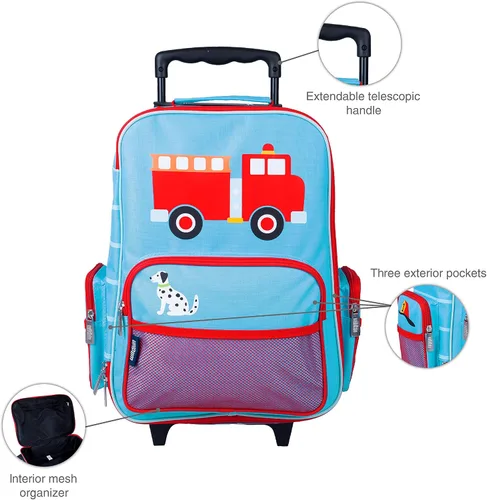 Miniatura 4 de Wildkin Maleta rodante para niños y niñas la maleta para niños mide 16 x 115 x 6 pulgadas el equipaje para niños es de tamaño de mano perfecta
