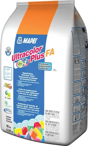 Miniatura 2 de MAPEI Ultracolor Plus FA - Lechada en polvo, 10 libras/bolsa, (38 avalancha)