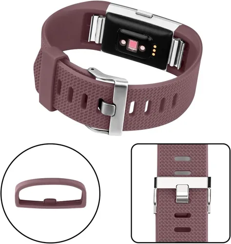 Miniatura 3 de Tobfit Paquete de 6 correas deportivas compatibles con Fitbit Charge 2 bandas para mujeres y hombres, correas impermeables de silicona suave