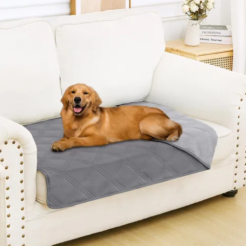 Miniatura 18 de Smiry Funda Impermeable para Cama de Perro, Manta Suave Reversible para Mascotas, Lavable a Prueba de Fugas para Gatos y Perros, Funda para Sofá