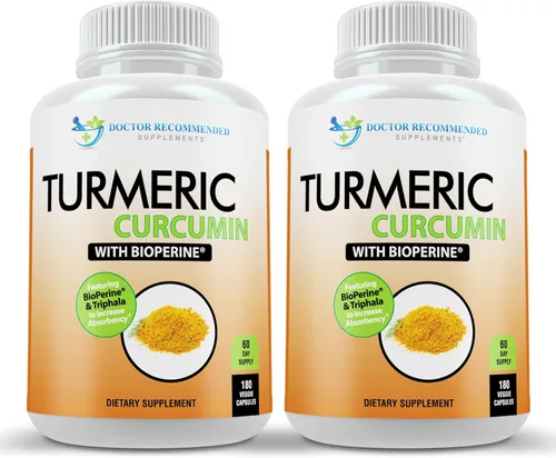 Miniatura 10 de Suplemento de curcumina de cúrcuma - 2250 mg/d - Cápsulas vegetales - 95% curcuminoides con extracto de pimienta negra (Bioperine) - Cápsulas de 750