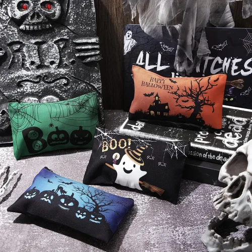 Miniatura 7 de Reginary 20 bolsas de cosméticos de Halloween, bolsas de regalo para niños, niñas y mujeres, organizador de artículos de tocador